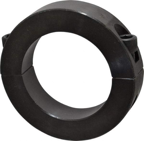 Climax Metal Products - 2-1/2" Bore, Steel, Two Piece Shaft Collar - 3-3/4" Outside Diam, 7/8" Wide - Eagle Tool & Supply