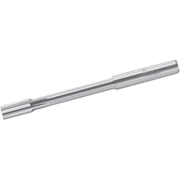 Walter-Titex - 9.98mm Solid Carbide 6 Flute Chucking Reamer - Straight Flute, 10mm Straight Shank, 20mm Flute Length, 120mm OAL - Eagle Tool & Supply