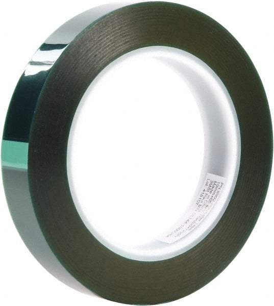 3M - 3/4" Wide x 72 Yd Long Green Polyester Film Masking Tape - Series 8992, 3.2 mil Thick - Eagle Tool & Supply