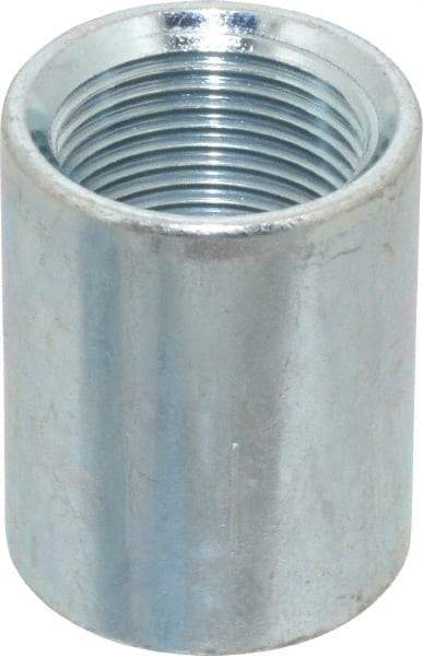 Made in USA - Class 150, 3/4" Galvanized Pipe Coupling - Threaded, Steel - Eagle Tool & Supply
