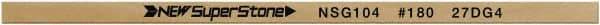 Value Collection - Flat Ceramic Finishing Stick - 100mm Long x 0.5mm Wide x 1mm Thick, 180 Grit - Eagle Tool & Supply