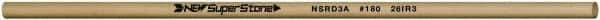 Value Collection - Round Ceramic Finishing Stick - 100mm Long x 3mm Wide x 3mm Thick, 180 Grit - Eagle Tool & Supply