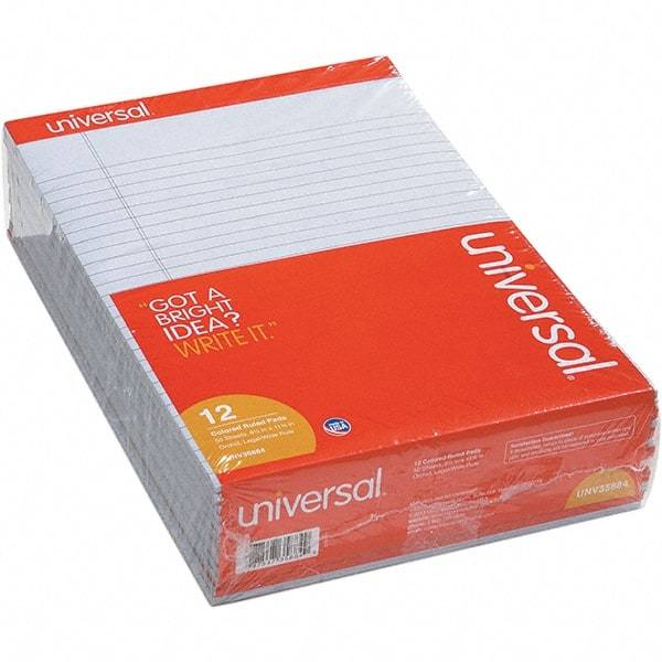 UNIVERSAL - 50 Sheet, 8-1/2 x 11", Legal (Style) Note Pad - Orchid - Eagle Tool & Supply
