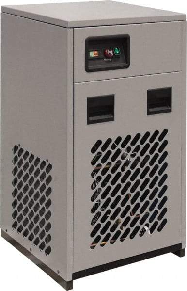 Alpha-Pure - 20 to 30 hp, 1-1/2" Pipe, 100 CFM Refrigerated Compressed Air Dryer - FNPT End Connections, 230 Max psi, 9.89 Amp, 0.94 kw, 115 Volt, 24" Long x 22" Wide x 40" High, Closed Auto Drain - Eagle Tool & Supply