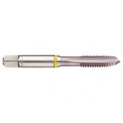 17624 2B 3-Flute Cobalt Yellow Ring Spiral Point Plug Tap-MolyGlide - Eagle Tool & Supply