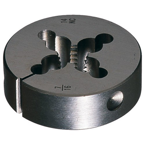 #2–56 13/16 OD 382 Carbon Steel Round Adjustable Die - Exact Industrial Supply