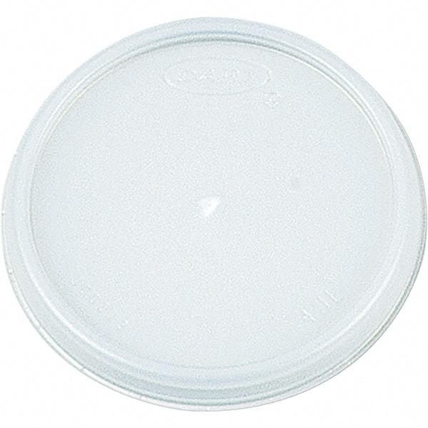 DART - Plastic Lids, Fits 12 - 24 oz Foam Cups - Translucent - Eagle Tool & Supply