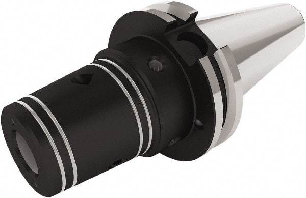 Seco - 5/8" Hole Diam, CAT40 Taper Shank Shrink Fit Tool Holder & Adapter - 57.15mm Projection, 33mm Nose Diam, Through Coolant - Exact Industrial Supply
