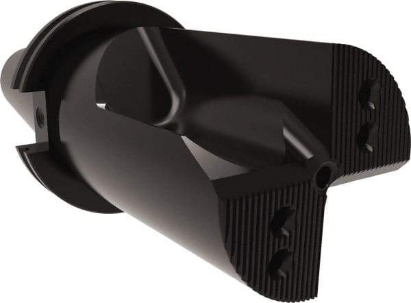 Allied Machine and Engineering - 3-1/2" Max Drill Depth, 1xD, 3.2" Diam, Indexable Insert Drill - 3 Inserts, CAT50 Taper Shank - Eagle Tool & Supply