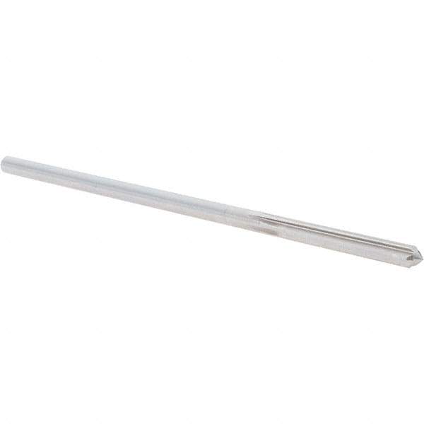 Alvord Polk - 0.1805" High Speed Steel 6 Flute Chucking Reamer - Straight Flute, 0.1755" Straight Shank, 1-1/8" Flute Length, 4-1/2" OAL - Eagle Tool & Supply