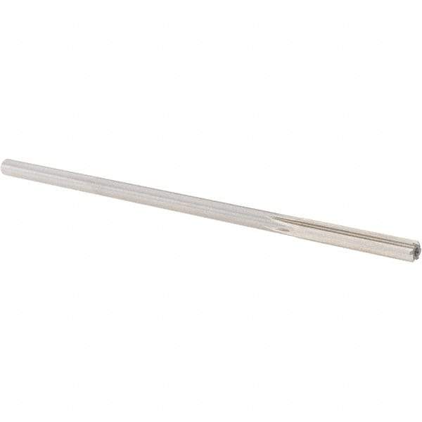 Alvord Polk - 0.231" High Speed Steel 6 Flute Chucking Reamer - Straight Flute, 0.2173" Straight Shank, 1-1/2" Flute Length, 6" OAL - Eagle Tool & Supply