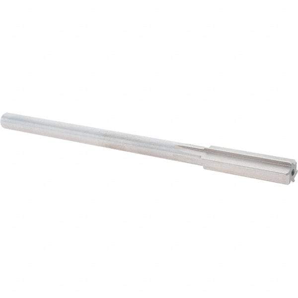 Alvord Polk - 0.474" High Speed Steel 6 Flute Chucking Reamer - Straight Flute, 0.4355" Straight Shank, 2" Flute Length, 8" OAL - Eagle Tool & Supply
