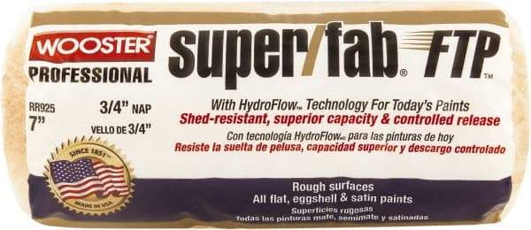 Wooster Brush - 1/2" Nap, 7" Wide Paint Roller - Semi-Rough to Rough Texture, Knitted - Eagle Tool & Supply