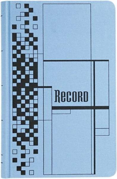 Adams Business Forms - 500 Sheet, 7-5/8 x 12-1/8", Record/Account Book - Blue - Eagle Tool & Supply