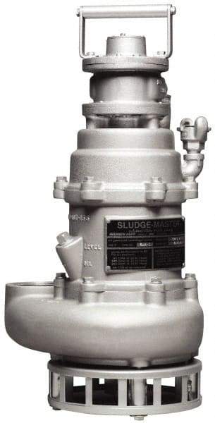 SandPIPER - 1/2" NPT, Submersible, Air Operated Diaphragm Pump - Aluminum Housing - Eagle Tool & Supply