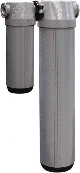 Alpha-Pure - 25 CFM at 100 psi Inlet, 28.75 CFM at 150 psi, 25 CFM at 100 psi Outlet, Desiccant Air Dryer - 1/2" Female NPT x 4.27" Long x 8.8" Wide x 22" High - Eagle Tool & Supply
