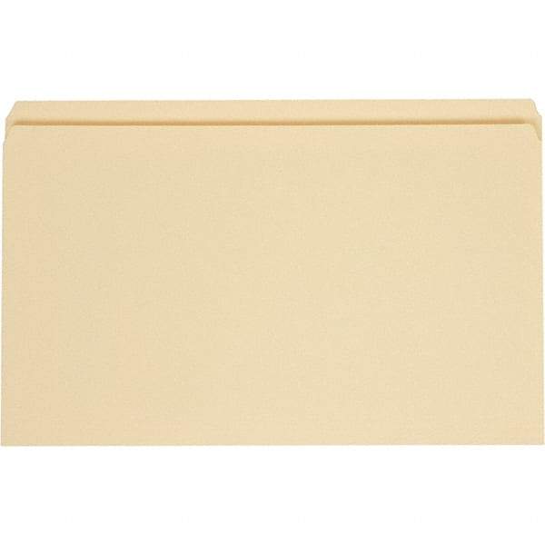 UNIVERSAL - 9-5/8 x 14-3/4", Legal, Manila, File Folders with Top Tab - 11 Point Stock, Straight Tab Cut Location - Eagle Tool & Supply