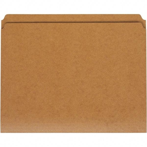 UNIVERSAL - 9-5/8 x 11-3/4", Letter Size, Kraft, File Folders with Top Tab - 11 Point Stock, Straight Tab Cut Location - Eagle Tool & Supply