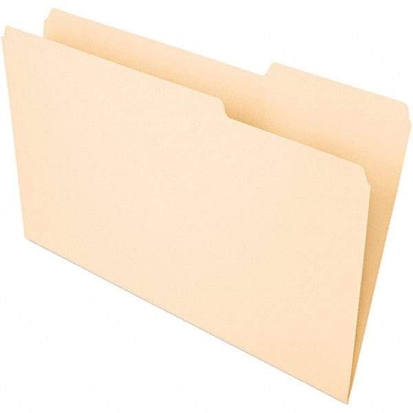 UNIVERSAL - 9-5/8 x 14-3/4", Legal, Manila, File Folders with Top Tab - 1/3 Tab Cut Location - Eagle Tool & Supply