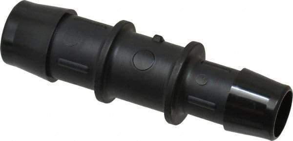 Made in USA - 3/4 x 5/8" Barb, Nylon Single Barbed Tube Reducer - Black - Eagle Tool & Supply