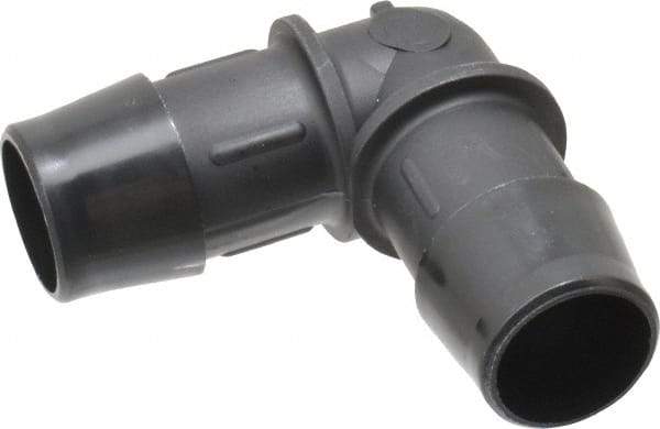 Made in USA - 3/4" Barb, Nylon Single Barbed Tube Elbow - Black - Eagle Tool & Supply