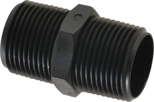 Made in USA - 3/4 NPT Nylon Threaded Tube Fitting - Black - Eagle Tool & Supply