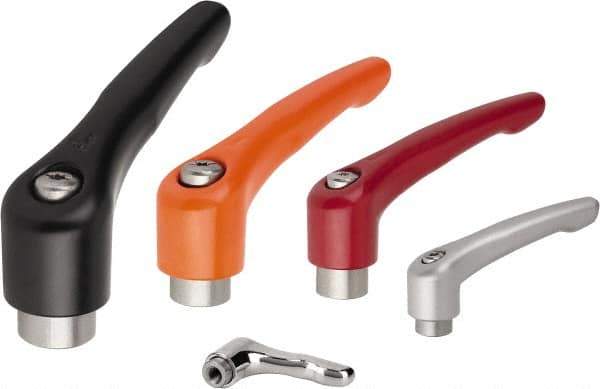 KIPP - 5/8-11, Zinc Threaded Hole Adjustable Clamping Handle - 126mm OAL, 77.5mm High - Eagle Tool & Supply