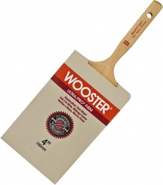 Wooster Brush - 3" Flat Nylon/Polyester Varnish Brush - 3-3/16" Bristle Length, 6-1/4" Maple Dowel Handle - Eagle Tool & Supply
