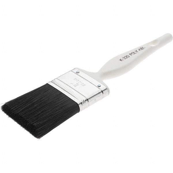 Value Collection - 2" Angled Nylon Varnish Brush - 2-1/2" Bristle Length, Plastic Handle - Eagle Tool & Supply