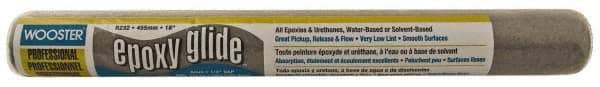 Wooster Brush - 1/4" Nap, 18" Wide Paint Roller Cover - Smooth Texture, Woven - Eagle Tool & Supply