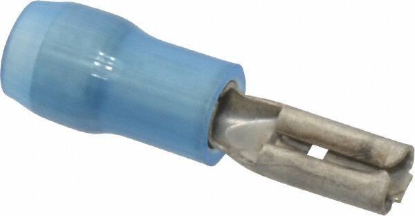 Thomas & Betts - 16 to 14 AWG, Nylon, Fully Insulated, Female Wire Disconnect - 0.11 Inch Wide Tab, Blue, RoHS Compliant, UL 94 V-2 - Eagle Tool & Supply