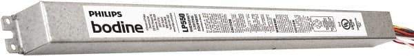 PHILIPS bodine - 1 Lamp, 120-277 Volt, T5, T5HO, T8, 4 Pin Long Compact Fluorescent Emergency Ballast - 0 to 39, 40 to 79 Watt, 390 to 700 Lumens, 90 min Run Time, 2 Inch Long x 18-1/2 Inch Wide x 1-1/4 Inch High - Eagle Tool & Supply
