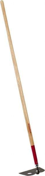 Razor-Back - 6" High x 10" Wide Square Steel Hoe - 66" Long Wood Straight Handle - Eagle Tool & Supply