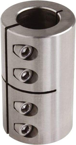 Climax Metal Products - 12mm Inside x 29mm Outside Diam, One Piece Split Clamping Collar - 45mm Long - Eagle Tool & Supply