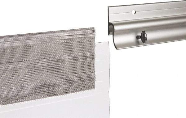TMI, LLC - 4' Long Aluminum Dock Strip Door Mounting Hardware - Use with Premium Strip Door Kit - Eagle Tool & Supply
