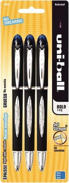 Uni-Ball - Roller Ball 1mm Stick Pen - Blue - Eagle Tool & Supply