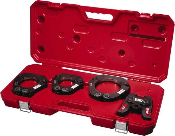 Milwaukee Tool - 2-1/2 to 4 Inch Pipe Capacity, 2-1/2 to 4 Inch Jaw Range, Press Ring Kit - Eagle Tool & Supply