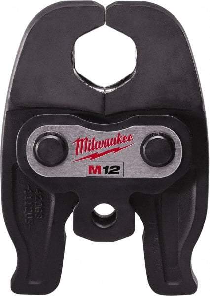 Milwaukee Tool - 1 to 1-1/4 Inch Jaw Range, Presser Replacement Jaw - For Use with M12 FORCE LOGIC Press Tool - Eagle Tool & Supply