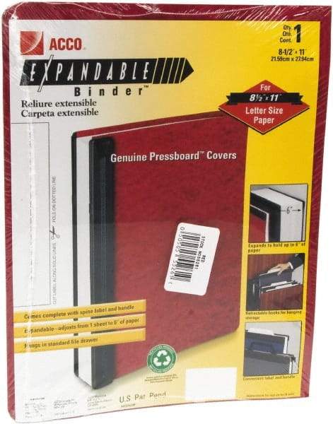 ACCO - 8-1/2 x 11", Letter Size, Blue, Data Binders - 11 Point Stock - Eagle Tool & Supply