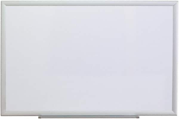 UNIVERSAL - 24" High x 36" Wide Erasable Melamine Marker Boards - Aluminum Frame, 38.2" Deep, Includes Mounting Kit - Eagle Tool & Supply