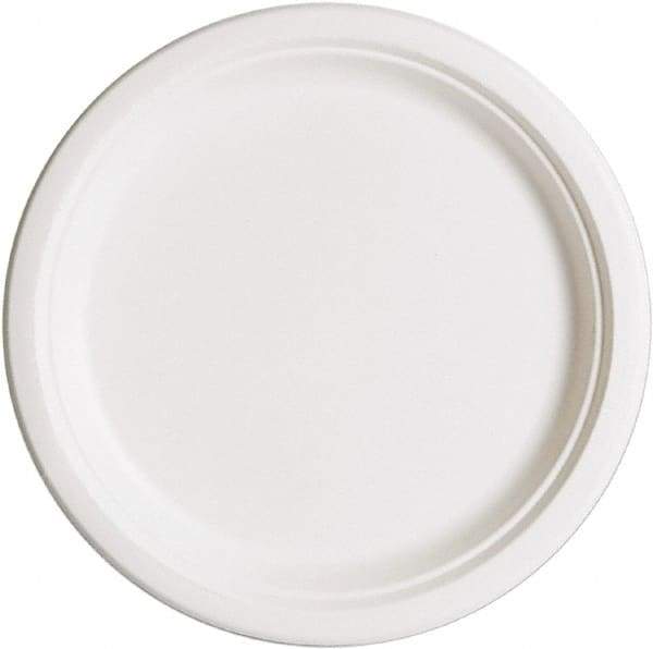 ECO PRODUCTS - Eco-Products Compostable Sugarcane Dinnerware, 10" Plate - White - Eagle Tool & Supply