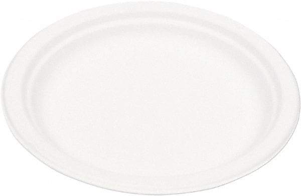 ECO PRODUCTS - Eco-Products Compostable Sugarcane Dinnerware, 9" Plate - White - Eagle Tool & Supply