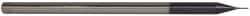 Accupro - 0.015", 0.075" LOC, 1/8" Shank Diam, 2-1/2" OAL, 3 Flute, Solid Carbide Square End Mill - Single End, AlTiN Finish, Spiral Flute, 30° Helix, Centercutting - Eagle Tool & Supply