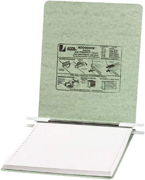 ACCO - 6", Letter Size, Light Green, Hanging Data Binders - Eagle Tool & Supply