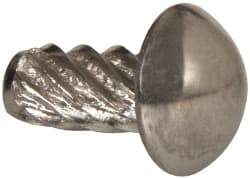 Value Collection - #4 Round Head Sheet Metal Screw - Stainless Steel, 1/4" Length Under Head, ASME B18.6.3 & ASME B18.6.4, Grade 18-8 - Eagle Tool & Supply
