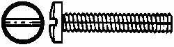 Value Collection - #4-40 UNC, 5/8" Length Under Head Slotted Drive Machine Screw - Binding Head, Grade J82 Steel, Zinc-Plated Finish, Without Washer - Eagle Tool & Supply