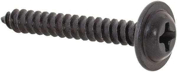 Au-Ve-Co Products - #6 Flat Head Phillips Sheet Metal Screw - Steel, 1" OAL, Grade 2 - Eagle Tool & Supply