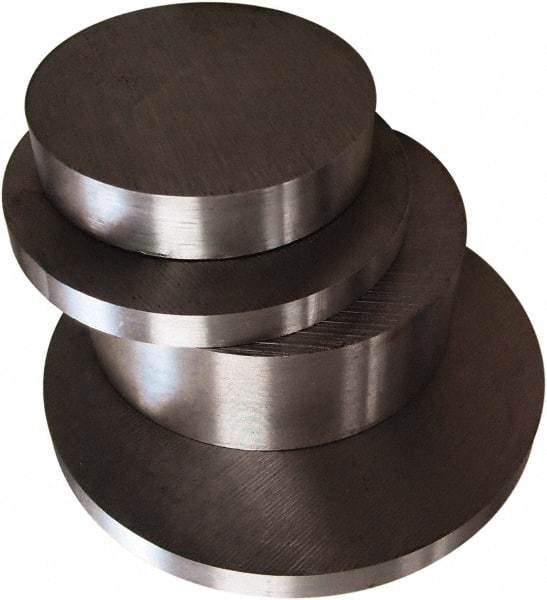 Value Collection - 8 Inch Diameter, 3 Inch Long, S-7 Hi-Shock Decarb Free Tool Steel Round - +0.070/+0.150 Inch Tolerance, Stock Length - Eagle Tool & Supply