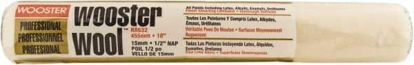 Wooster Brush - 1/2" Nap, 18" Wide Paint Roller - Semi-Rough Texture, Lambswool - Eagle Tool & Supply