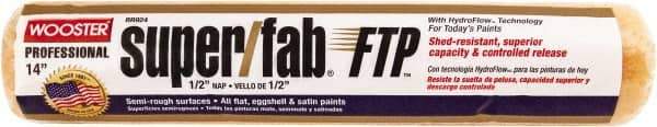 Wooster Brush - 1/2" Nap, 14" Wide Paint Roller - Semi-Rough Texture, Synthetic Knit - Eagle Tool & Supply